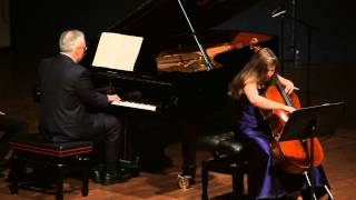 Alisa Weilerstein cello Ilan Rechtman piano Brahms E minor cello sonata no 1 Op 38 [upl. by Anairo]