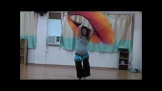 Double Voi Veil Poi Bellydance with Double Veil [upl. by Nyladnar]