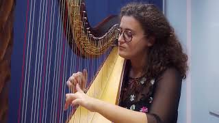 Pescetti Sonata for harp in C Minor  MARTA ĆIKOVIĆ [upl. by Peyter911]