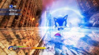 Unleashed Sonic with boost and gameplay in Sonic P06 [upl. by Lundt]