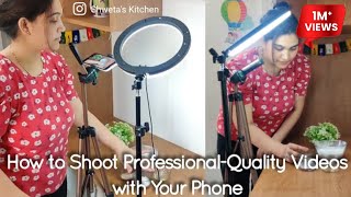 How to Shoot Professional Cooking Videos with Your mobile Cooking Channel Video shoot [upl. by Cacia]