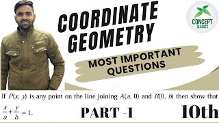 Coordinate geometry 10th class  introduction  Part 1  important questions  boardexam2024 [upl. by Eak]