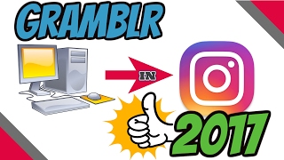 How to upload Photos amp Videos on Instagram from Computer  Gramblr in 2017  100 WORKS [upl. by Cahra]