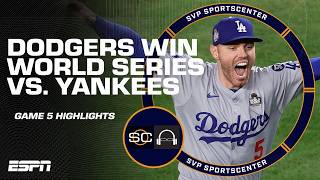 World Series Game 5 Highlights 🍿 Dodgers close out Yankees for 8th title  SC with SVP [upl. by Adehsor837]