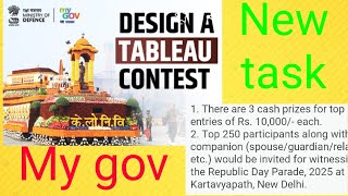 Design a Tableau Contest  winners get cash prize and other attractive prizes new task on my gov [upl. by Canning]