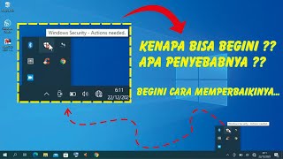 Windows Security  Action Needed  tanda silang pada windows defender solved terbaru 2022 [upl. by Ardnauqal]