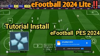 Cara Install eFootball PES 2024 PPSSPP Android [upl. by Robet]