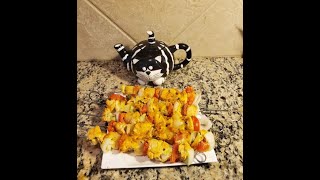 Pineapple Chicken Skewers Baked Chicken  Pineapple Kabobs Delicious Recipe [upl. by Ailuj]