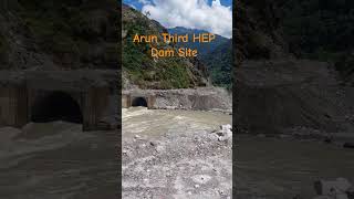 Arun Third Hydroelectric Project  DAM Site  Sankhuwasava travel youtubeshorts viralvideo nepal [upl. by Li]