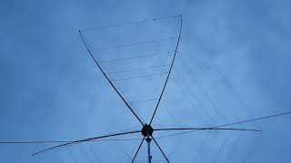 VK5IR homebrew hexbeam installed on temporary mast  8 meters [upl. by Desirea]