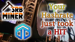 SRBminer update on Dynex situation  Hashrate dropped with Y3ti [upl. by Celisse]