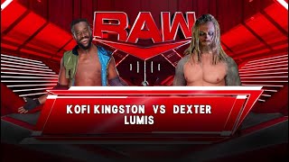 WWE 2K23  Kofi Kingston vs Dexter Lumis RAW [upl. by Eiromem]