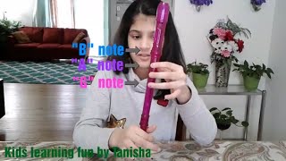 Recorder lesson 1 for beginnersHow to play recorder basics notes B A G with Tanisha 89 [upl. by Eirena]