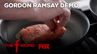 Gordon Ramsay Demonstrates How To Cook The Perfect Alaskan King Salmon  Season 1 Ep 1  THE F WORD [upl. by Marek206]