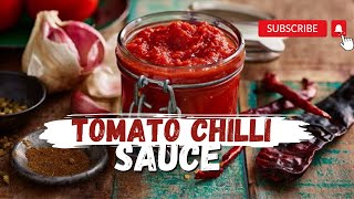 Tomato Chilli Sauce🍅🌶️Tomato chilli sauce for chinese dishes Recipe By Khana Ab Bane Aasan [upl. by Aleil458]