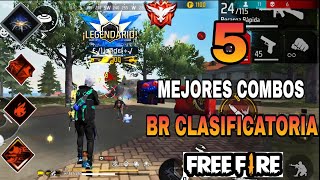 5 MEJORES COMBO DE HABILIDADES PARA CLASIFICATORIA EN FREE FIRE [upl. by Lessur]