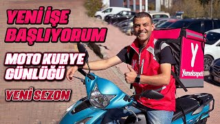 Yeni işe başlıyorum  Yemeksepeti Express başvuru süreci  Moto kurye günlüğü yeni sezon [upl. by Verity]