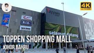 Aeon Tebrau to Toppen Shopping Mall  JB Megamall  Johor Bahru Malaysia  Walking Tour 2021 4K [upl. by Reidar]