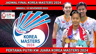 HASIL LENGKAP FINAL KOREA MASTERS 2024  HASIL BADMINTON HARI INI [upl. by Teena]