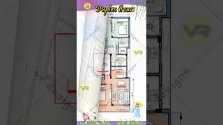 226quotx 60 House Plan with Shop 3 Portions for Rent Purpose Duplex House with Parking houseplan [upl. by Fifine932]