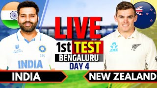 India vs New Zealand 1st Test Day 4  IND vs NZ Live Match Today  Live Cricket Match Today [upl. by Sue276]