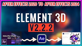 After Effects 2024  Element 3D Plugins Working 100 [upl. by Lilhak460]