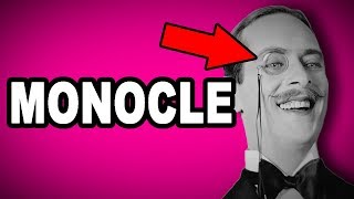 👁️ Learn English Words MONOCLE  Meaning Vocabulary with Pictures and Examples [upl. by Dnomyad23]