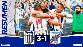 Resumen Alianza Lima vs Carlos Mannucci 31 LIGA1BETSSONXGOLPERU [upl. by Zzaj]