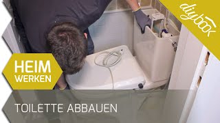 Toilette abbauen Anhand eines Stand WCs mit integriertem Spülkasten [upl. by Aramad]