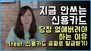 신용카드 그냥 해지하면 100 후회합니다 feat 연회비 안내고 신용카드 발급받는 방법  우아한노마드 [upl. by Eniamret96]