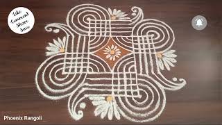 53 Beautiful Everyday Rangoli Daily Kolam simplerangoli easykolam padikolam rangolidesigns [upl. by Bremser]