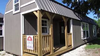 12X40 Derksen Side Lofted Barn Cabin quotLoaded with Optionsquot [upl. by Bish]