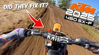 Did They Fix the 2025 KTM 450 SXF  First Ride Impressions [upl. by Teplica503]