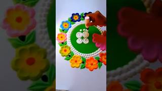 🪔🪔Easy beautiful रंगोलीRangoli designrangoli diwali design easystatus shortvideo [upl. by Anitsihc]