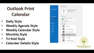 Outlook  Printing Your Calendar and the Options Available [upl. by Coraline]