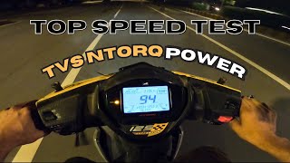 TVS NTorq 125 Race Edition  Full Throttle Till Top Speed [upl. by Tedmann]