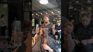 Cosmetology school practice consultation hairstylist naturalhair beautyschoolstudent lucyseitz [upl. by Lavelle]