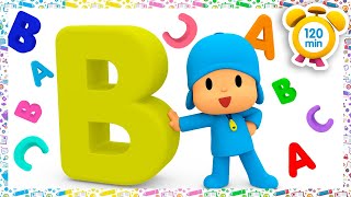 🔤 POCOYO PORTUGUÊS do BRASIL  Aprender O Alfabeto Vogais E Consoantes 120 min DESENHOS ANIMADOS [upl. by Pasahow]