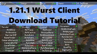 How to get 1211 Hacked Client Wurst for Minecraft 2024 [upl. by Annoyi]