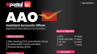 AAO  ASSISTANT ACCOUNTS OFFICER  Promotion Full Details  Eligibility Salary etc [upl. by Aicinod]