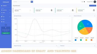 React admin dashboard using tailwind CSS [upl. by Asyram]