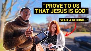 Jehovahs Witness SILENT After Seeing Jesus Is God [upl. by Nerro]