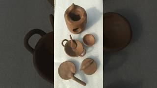 Mini kitchen set Mitti ke khilaune Kitchen toolsvideo viralvideo [upl. by Wyatan]