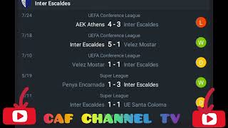 LIVEInter Escaldes VS AEK Athens EuropeUEFA conference league qualification 20242025 [upl. by Devy]