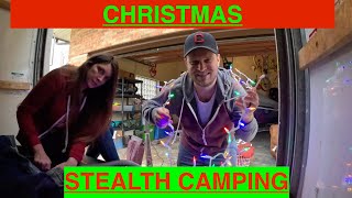 BEHIND THE SCENES  STEALTH CAMPING CHRISTMAS UHAUL [upl. by Cutcheon]