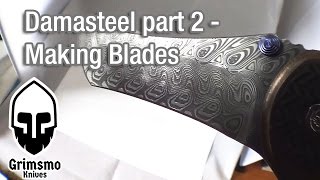 KMT 105  Damasteel part 2  machining blades [upl. by Rehpatsirhc]