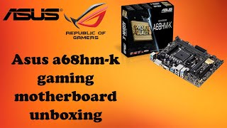 Asus a68hmk gaming motherboard review [upl. by Quillan]