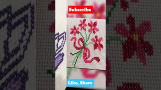 latest simple  cross stitch design charsuti dusuti [upl. by Laaspere]