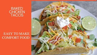 Baked Chicken Tacos VLOGTOBER2024 texmex chicken tacos [upl. by Buckels118]