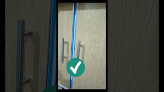 Cabinet door handle installation youtubeshorts vairalshort shorts [upl. by Ahsratal]